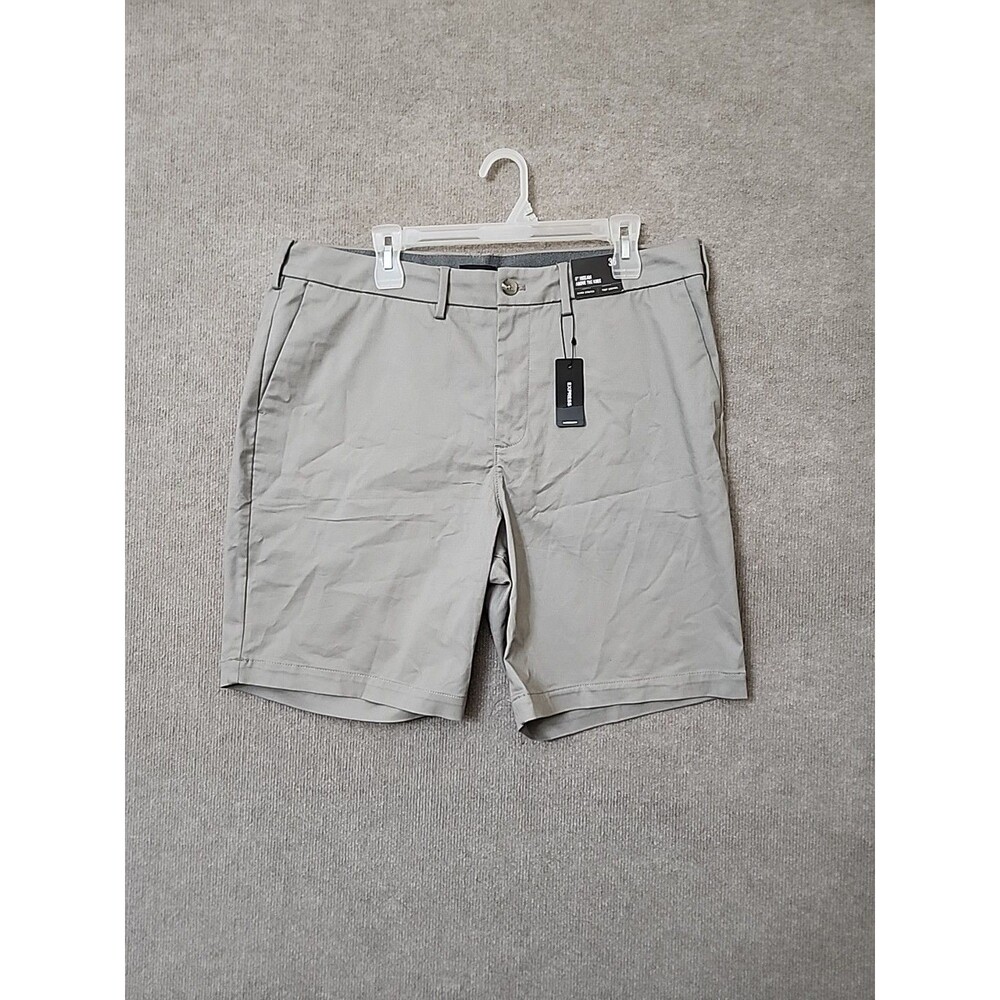 Express Hyper Stretch Temp Control Shorts Mens 36 Gray Above The Knee NEW